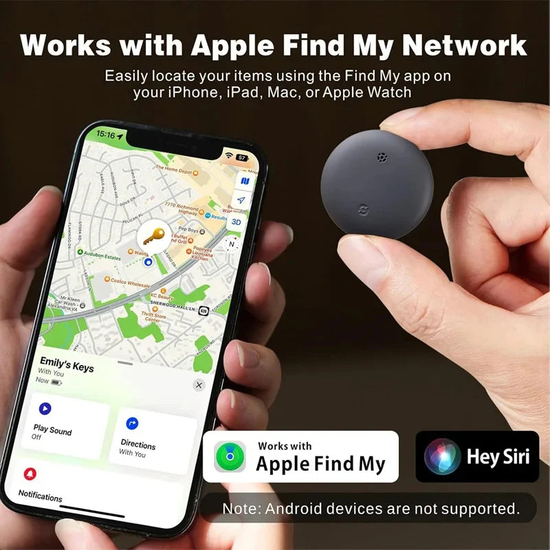 Advanced Smart GPS Tracker for Pets, Luggage, and Loved Ones - Ultimate Anti-Loss Solution Compatible with iPhone